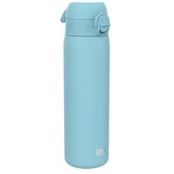 ION8 Borraccia Inox Leggero, 600ml, Non Isolato, a Prova di Perdite, Facile da Aprire, Serratura Sicura, Lavabile in Lavastoviglie, Adatta a Portabicchieri, Durevole, Blu Alaska