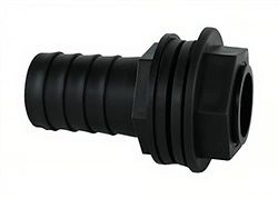 GASMIS Sockelanslutning 3/4 tum AG 26 mm x 25 mm (1 tum) slanganslutning, innehåller 2 tätningar och låsmutter, tankgenomföring regntunna för regnfat, vattentunna, 1 styck