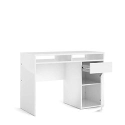 Tvilum Function Plus Bureau en Panneaux de Particules Blanc Brillant Taille L