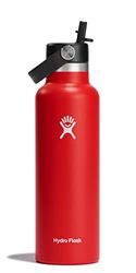 HYDRO FLASK - 621ml (21oz) Waterfles met Lekvrije Dop met Flexibel Rietje - Vacuümgeïsoleerde Roestvrij Stalen Herbruikbare Waterfles - Warme en Koude Dranken - Standaard Opening - BPA-Vrij - Goji