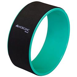Mobiclinic® Fitness, Cerchio Yoga, Antiscivolo, Multifunzionale, Facilmente Lavabile, Migliora la Tua flessibilità e Resistenza, Wheel, 30 x 13 cm, Accessori, Nero Turchese