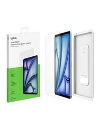 Belkin ScreenForce protector de pantalla para iPad Air de 11″, vidrio templado con grado 9 H de resistencia, 0,33 mm de grosor, antiarañazos, instalación fácil, compatible con fundas y Apple Pencil