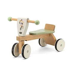 Tiny Love Trehjuling i trä för småbarn, Trehjuling, Balanscykel för småbarn, Gummibelagda hjul, främjar motoriken, Kognitiv utveckling, Bekväm Naturlig design, 18–36 månader, Boho Chic