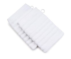 Gözze 2erSet Frottier Mailand,CO/CV (Bamboo),70%/30%,Waschhandschuh,17x24,weiß