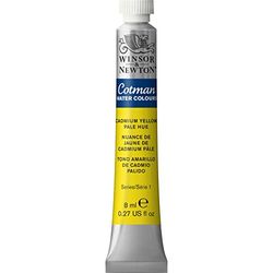 Winsor & Newton Cotman 8840087 - Pintura de acuarela de estudio, colores vivos con muy buenas propiedades de procesamiento, tubo de 8 ml, color amarillo cadmio claro