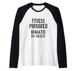 Idea per personal trainer/personal trainer "Fitness Prisoner" Maglia con Maniche Raglan