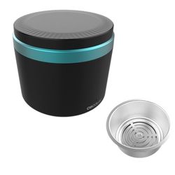 Cecotec Nettoyeur à Ultrasons Gouttière Dentaire et Prothèses ToothCare EasyClean. Nettoyage par Vibrations Ultrasoniques, Lumières UV, Réservoir de 200 ml, Résultats en 5 min, Panier Intérieur.