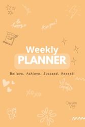 Undated 6x9 Weekly Planner: 54-Week Goal Setting , To-Do List, Habit Tracker; Colorful Design with Goal Planners and Vision Board
