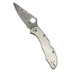Spyderco, Delica 4 Lockback Dam, lemmet: 7,6 cm, rood, klapmes, zakclip, grijs