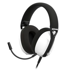 AKUMA SEINEN H03 - Auriculares para Juegos con Cable con micrófono Ultraligero de Audio Jack de 3,5 mm, Compatible con PC, Xbox, PS4, PS5, Switch, móvil, Color Blanco