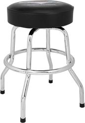 Fender® Custom Shop Chevron Logo Barstool, Black/Chrome, 24"