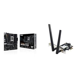 ASUS TUF GAMING A620M-PLUS Scheda madre AMD mATX DDR5, slot M.2 PCIe 4.0, Q-Latch, DisplayPort, HDMI, USB 3.2 + Adattatore Tri Band BE6500 PCI-E WiFi 7 (802.11be), Bluetooth 5.4, WPA3 Network Security