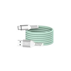 WE cable USB/USB-C magnético, USB 2,0-20V/3A 60W, 1 metro verde