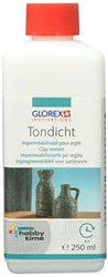 Glorex 6 8079 60 Argilla 250 ml, sigillante monocomponente, chiude i pori e impedisce la penetrazione dell'Acqua, Not Known, White
