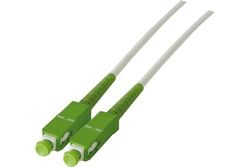 Glasvezel - Single-Mode Simplex Optische Krulband 9/125 SC-APC/SC-APC (3 meter) - Glasvezelkabel voor internetbox (compatibel met SFR Box, Orange Livebox en Bouygues Bbox)