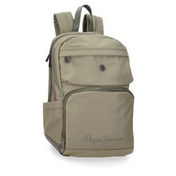 Pepe Jeans Corin Mochila para Portátil 13,3" Verde 25x37x10 cms Poliéster y PU 9,25L by Joumma Bags