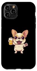 Carcasa para iPhone 11 Pro Perros Bulldog Francés Con Cerveza