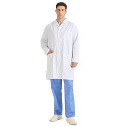 MISEMIYA - Laboratoriumjas doktersjas unisex - witte jas heren - doktersjas heren 8167, wit, S