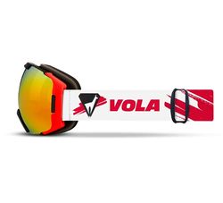 Vola Fast Sweep masker (+ 1 glas dubbelbeeld) volwassenen, uniseks, rood en wit, eenheidsmaat