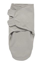 MEYCO Uni, saco de dormir para bebés, saco de dormir para bebés de 0 a 3 meses, suave conforto para dormir, 100% algodão, respirável, ajuda ao sono, cinzento