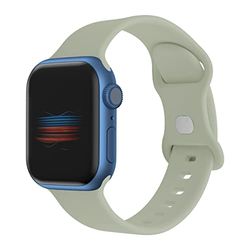 Pulsera compatible con Apple Watch 42 mm, 44 mm, 45 mm, correa de repuesto deportiva compatible con iWatch Series 7 6, 5, 4, 3 2 1 SE(Gris), gris, 42mm/44mm/45mm