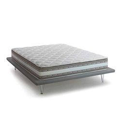 Talamo Italia - Matelas double Naike, Matelas déhoussable en Memory Foam et Gel Waterfoam, 100% Made in Italy, Anti-acarien et hypoallergénique, Cm 160x190 h27