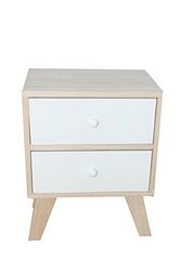 King Home C1708002 ladenkast Paulownia met voeten van KD, 35 x 25 x 45 H