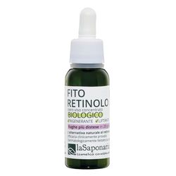 La Saponaria Phyto-Retinol Face Serum, Pro Vitamin A, Collagen, Moisturiser, Anti-Ageing, Wrinkles & Fine Lines, Firming, Cell Renewal, Natural, Vegan, Cruelty-Free, Recycled Packaging, Organic, 30ml