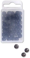Black Cat Hard Bead, nero, 8 mm, 50 pezzi