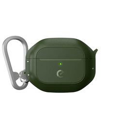 Keybudz ElementProof för AirPods 3-fodral med lås, helt vattentät AirPods 3. generationens fodral, robust skydd, hårt skal, karbinhake för AirPods Gen 3 – grönt mörkgrönt