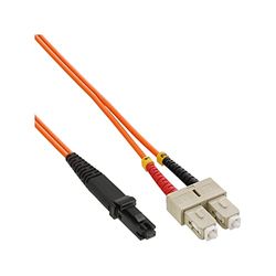 InLine 87252 LWL Duplex kabel, MTRJ/SC, 50/125µm, OM2, 2m