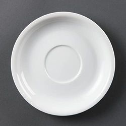 Olympia CB463 Lot de 12 soucoupesà cappuccino Blanc