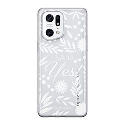 ERT GROUP mobiltelefonfodral för Oppo FIND X5 PRO originalt och officiellt licensierat Babaco mönster I said Yes! 002 optimalt anpassad till formen på mobiltelefonen, gedeeltelijk transparant
