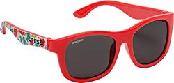 Cressi Teddy Sunglasses Óculos de sol para crianças, juventude unissexo, animal de estimação de água/vermelho/lente fumada, 3/5 anos
