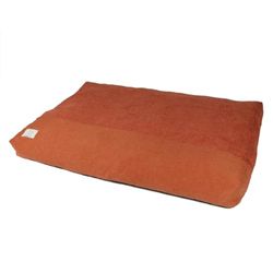 D&D Home, Cuscino per cani Ellis S – 70 x 50 x 10 cm Arancione, memory foam super confortevole, lavabile con parte inferiore antiscivolo, cuscino interno ed esterno tessuto