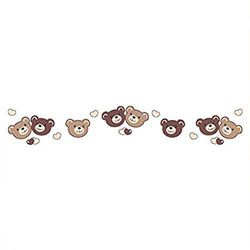 Ambiance Stickers Adhesivo de Pared, Multicolor, 20x120cm