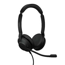 Jabra Evolve2 30 SE bedrade noise cancelling stereo headset met 2-microfoon gesprekstechnologie en USB-A kabel - MS Teams gecertificeerd, werkt met alle andere platforms - zwart