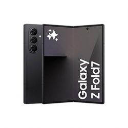 Samsung Galaxy Z Fold7 AI Phone, Thin and Light Foldable Design, Large Screen, 200MP Camera, 256GB Storage, 12GB Memory, 4400 mAh Battery, Jetblack, 3 Year Samsung Extended Warranty (UK Version)