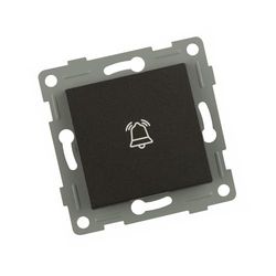 S-EMPOT GRAPHITE BOUTON HOTTE : poussoir encastré innovant, design élégant en graphite, idéal pour contrôler les hottes. Combine fonctionnalité et style dans votre maison.