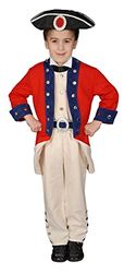 Dress Up America Deluxe Historical Colonial Solider Children's Costume Set