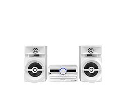 Panasonic SC-UX104EG-W - Micro música de CD (Bluetooth, sintonizador (Dab+/FM), USB, AUX-IN, DJ Jukebox, 300 W RMS, Color Blanco