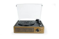 Technaxx giradischi BT Retro con funzione di registrazione, giradischi in stile vintage con Bluetooth e altoparlanti integrati TX-186 - RCA, 3 velocità, AUX-IN, memorizzazione diretta su unità USB