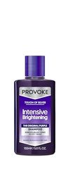 PROVOKE Touch Of Silver Brightening Purple Shampoo 150 ml, Neutralises Yellow and Orange Tones, Formulated With Violet and Blue Pigments