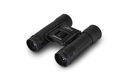 Celestron 72352 LandScout Binocoli prismatici 10x25mm resistenti all’acqua con impugnatura in gomma, lenti rivestite, vetro ottico K9, fascia per il collo e custodia morbida, Nero