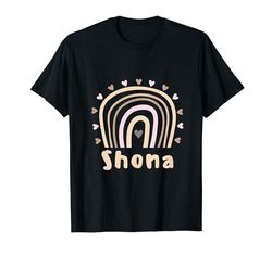 Shona Rainbow Personalizzato Shona Compleanno Nome Regalo Maglietta