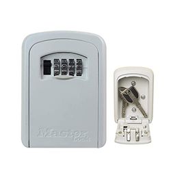 Master Lock Caja fuerte para llaves [Mediana] [Montaje mural] [Blanco] - 5401EURDCRM - Caja de seguridad