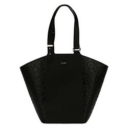 THUN, Sail Shaped Shopping Bag Prestige Line 43.5 x 32.5 x 14.5 cm, Black, 43.5 x 32.5 cm, black, 43.5 x 32.5 cm