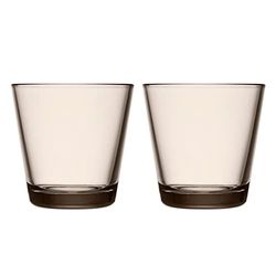 Iittala 1051119 Kartio Uppsättning av 2 glas, 21 cl, linne, glas