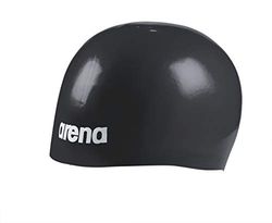 Arena Bonnet de Bain Unisexe moulé Pro II USA pour Adultes - Confortable - Coupe ajustée - Accessoire de Natation - Noir - Taille Unique