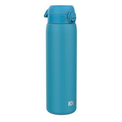 ION8 Borraccia Acciaio Inox Leggero 1 Litro, Non Isolato, a Prova di Perdite, Facile da Aprire, Serratura Sicura, Lavabile in Lavastoviglie, Durevole e Resistente ai Graffi, Blu